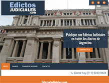 Tablet Screenshot of edictosjudiciales.com